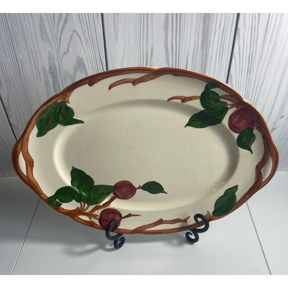 Vintage Franciscan Apple USA 12" x 8" Oval Serving Platter - Picture 2 of 9